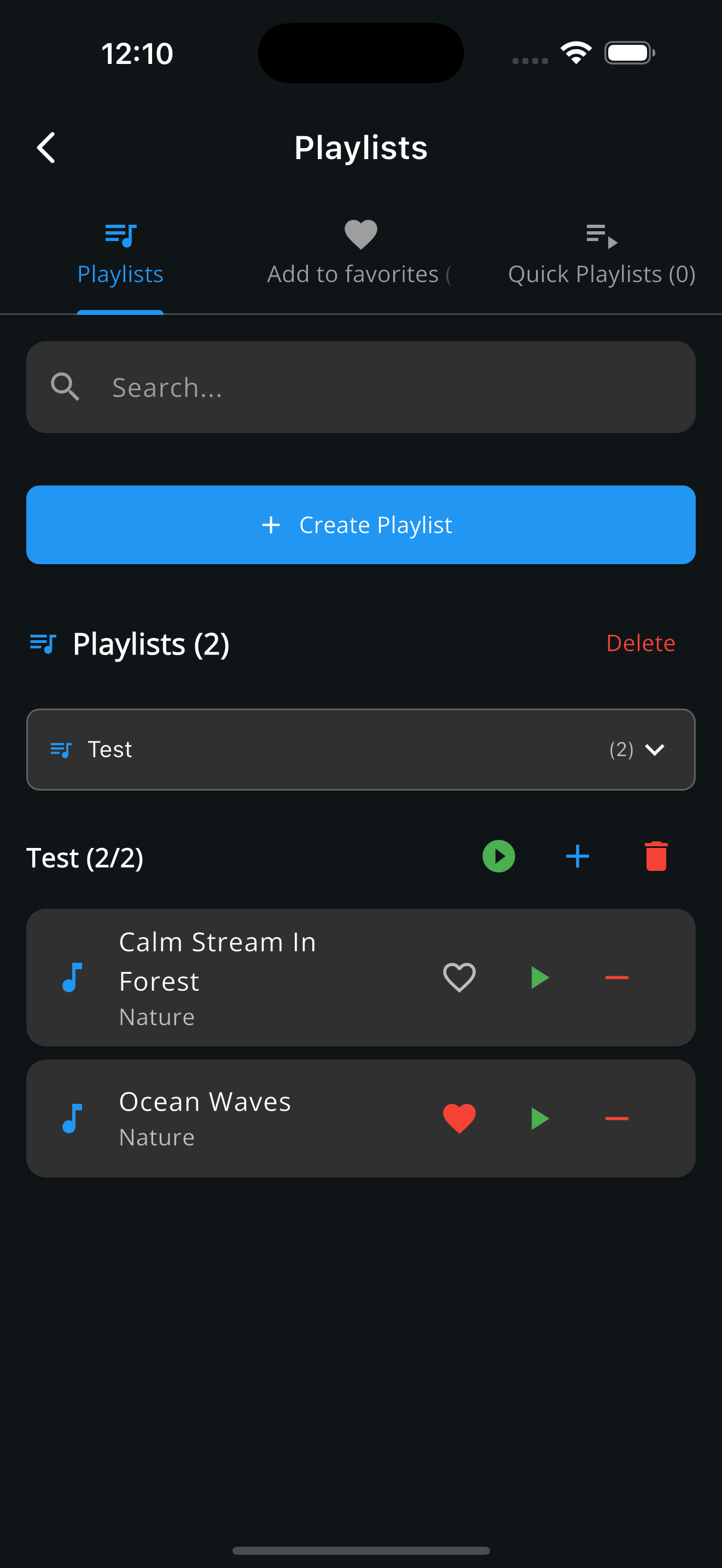 🎵 Personalisierte Playlists - Erstelle custom Sound-Kombinationen für verschiedene Stimmungen. Mische Naturklänge nach deinen Wünschen und speichere sie als Favoriten.